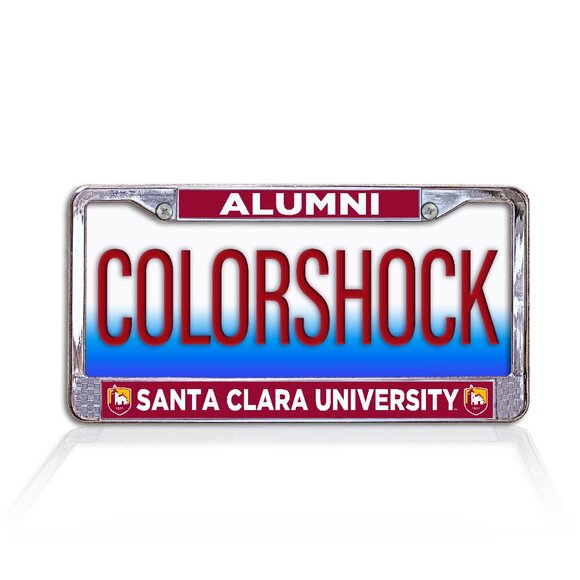 Santa Clara University Alumni Metal License Plate Frame - Picture 1 of 2